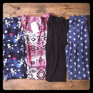💕SOLD💕NWT - set of 4 girls leggings - L/14-16